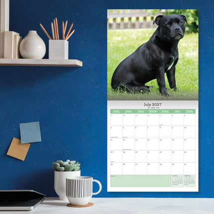 Baker & Bray Staffordshire Bull Terrier Kalender 2026