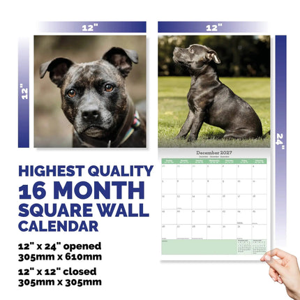 Baker & Bray Staffordshire Bull Terrier Kalender 2027