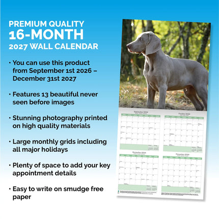 Baker & Bray Weimaraner Kalender 2027
