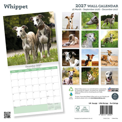 Baker & Bray Whippet Kalender 2026
