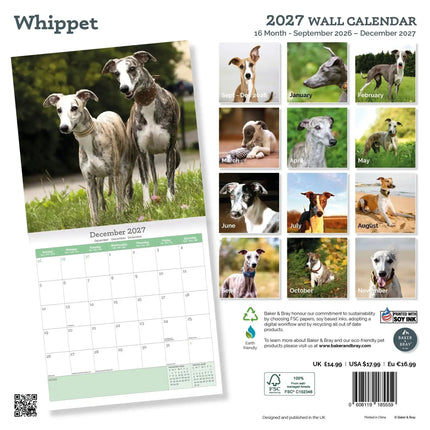Baker & Bray Whippet Kalender 2027
