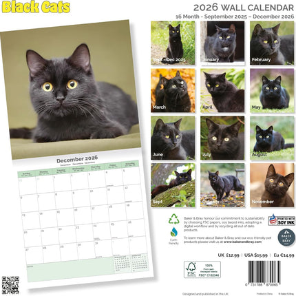 Baker & Bray Zwarte Katten Kalender 2026