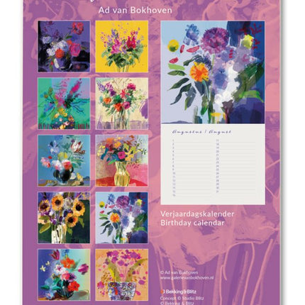 Bekking & Blitz Ateliers des Fleuris Verjaardagskalender Ad van Bokhoven