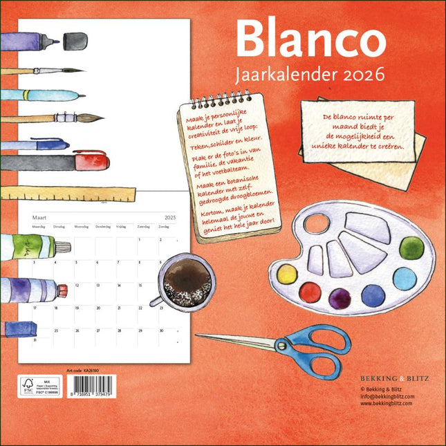 Bekking & Blitz Blanco Kalender 2026