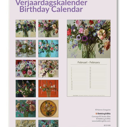 Bekking & Blitz Bloemen Verjaardagskalender Kenne Gregoire