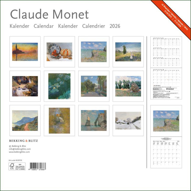 Bekking & Blitz Claude Monet Kalender 2026