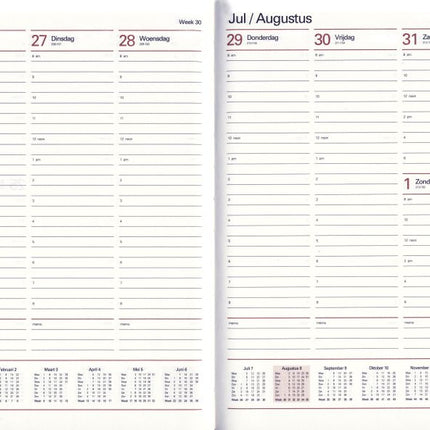 Bekking & Blitz Combi Week Agenda A5 2025-2026