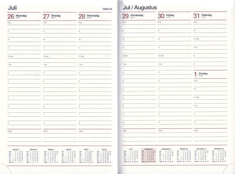 Bekking & Blitz Combi Week Agenda A5 2025-2026