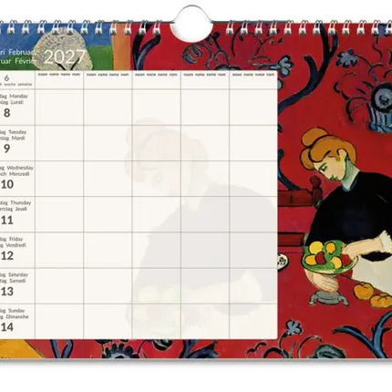 Bekking & Blitz FamiliePlanner Henri Matisse Kalender 2027