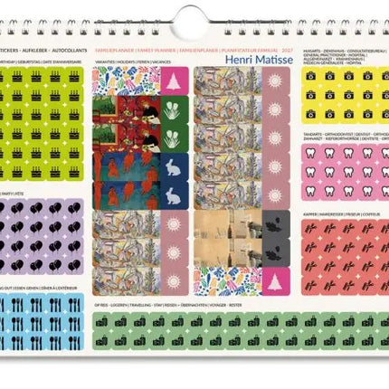 Bekking & Blitz FamiliePlanner Henri Matisse Kalender 2027
