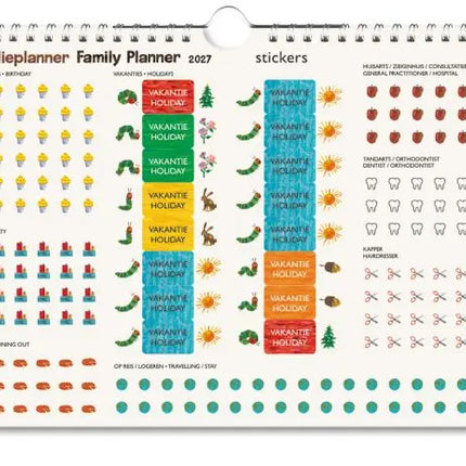 Bekking & Blitz FamiliePlanner Rupsje Nooitgenoeg Kalender 2027