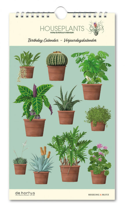 Bekking & Blitz Houseplants Hortus Botanicus Verjaardagskalender