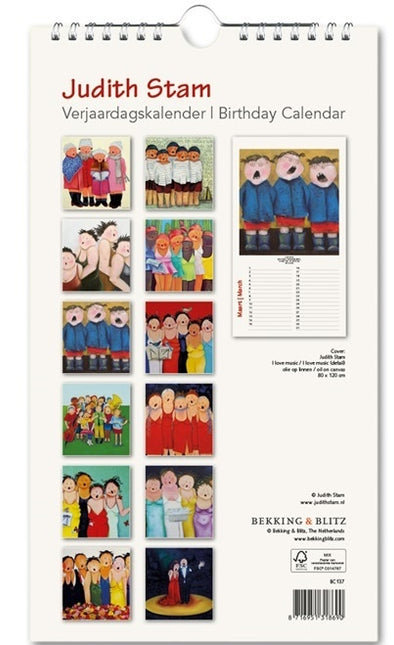 Bekking & Blitz Judith Stam Verjaardagskalender