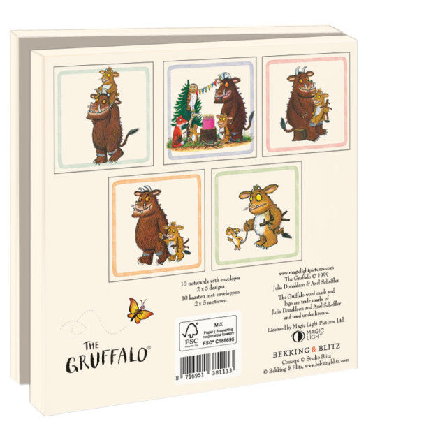 Bekking & Blitz Kaartenmapje 10 kaarten The Gruffalo