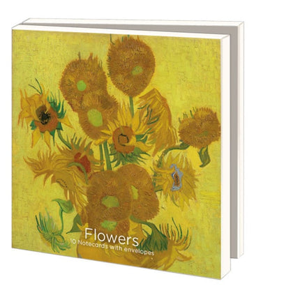 Bekking & Blitz Kaartenmapje 10 stuks met enveloppen – Flowers, Van Gogh Museum