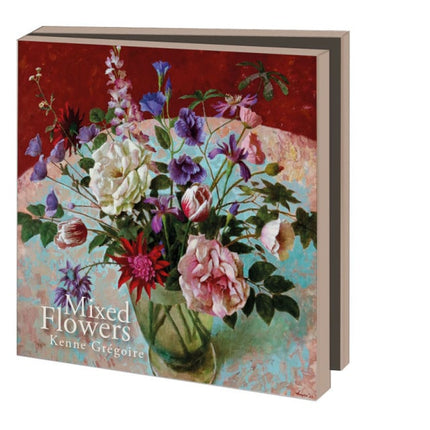 Bekking & Blitz Kaartenmapje 10 stuks met enveloppen – Mixed Flowers, Kenne Grégoire