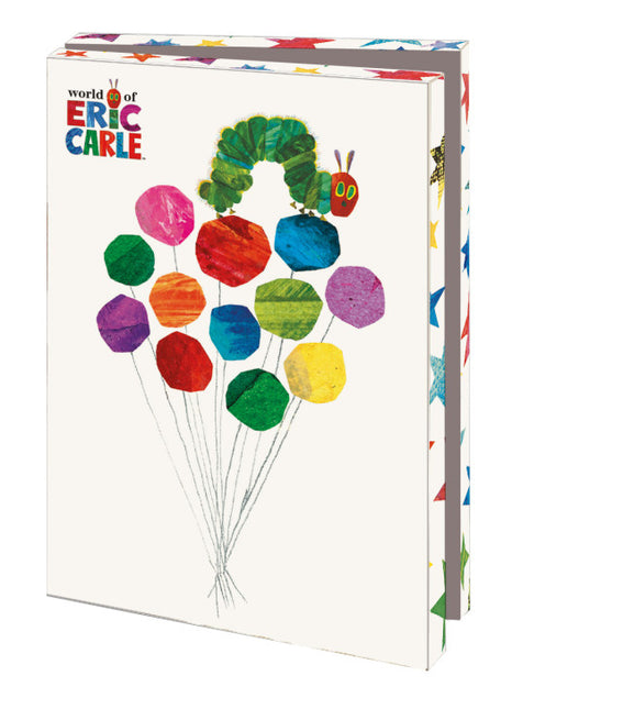 Bekking & Blitz Kaartenmapje 10 stuks met enveloppen – Party, The very hungry caterpillar, Eric Carle