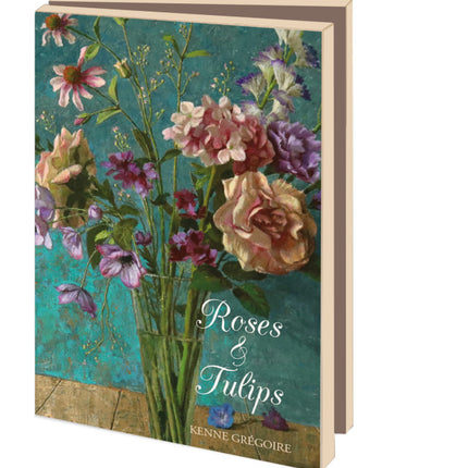 Bekking & Blitz Kaartenmapje 10 stuks met enveloppen – Roses & Tulips, Kenne Gregoire
