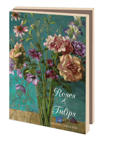 Bekking & Blitz Kaartenmapje 10 stuks met enveloppen – Roses & Tulips, Kenne Gregoire