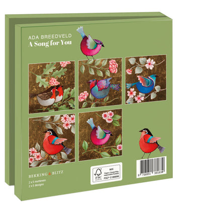 Bekking & Blitz Kaartenmapje A Song for You, Ada Breedveld 10 Stuks
