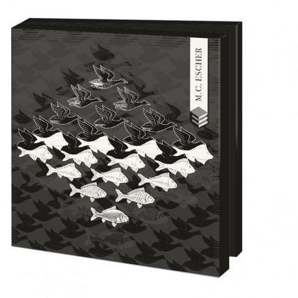 Bekking & Blitz Kaartenmapje Black & White, M.C. Escher, 10 Stuks met Enveloppen