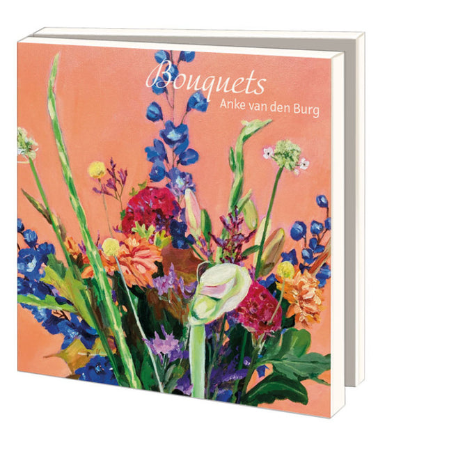 Bekking & Blitz Kaartenmapje Bouquets, Anke van den Burg 10 Stuks met Enveloppen