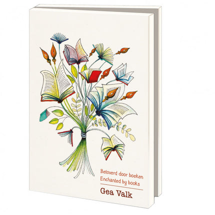 Bekking & Blitz Kaartenmapje Groot: Betoverd door boeken, Gea Valk