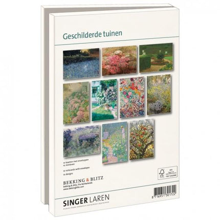 Bekking & Blitz Kaartenmapje Groot: Geschilderde tuinen, Singer Laren