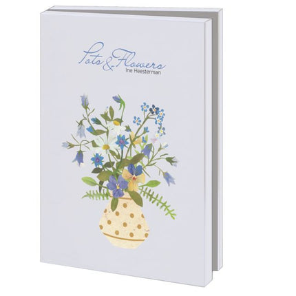 Bekking & Blitz Kaartenmapje Groot: Pots & Flowers, Ine Heesterman