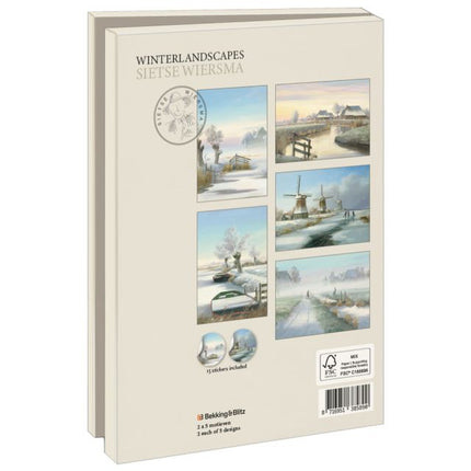 Bekking & Blitz Kaartenmapje Groot: Winterlandscapes, Sietse Wiersma