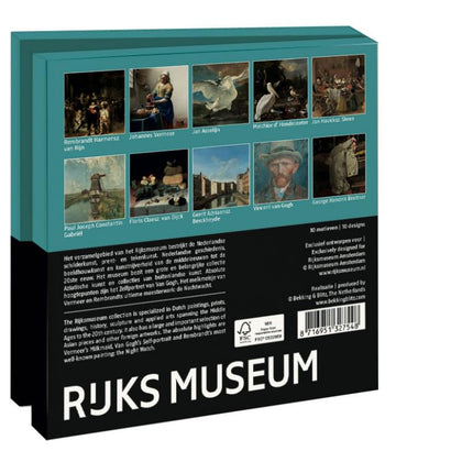 Bekking & Blitz Kaartenmapje Highlights, Collection Rijksmuseum Amsterdam 10 Stuks