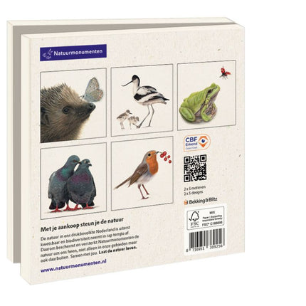 Bekking & Blitz Kaartenmapje Laat de natuur leven, Lonneke Grimbergen 10 Stuks