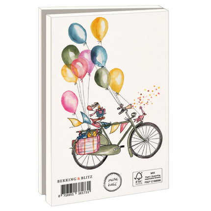 Bekking & Blitz Kaartenmapje met env, klein: Fietsen, Maartje Bodt