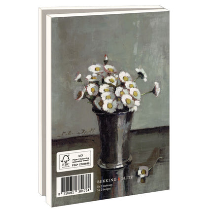 Bekking & Blitz Kaartenmapje met env, klein: Madeliefjes, Lucie van Dam van Isselt