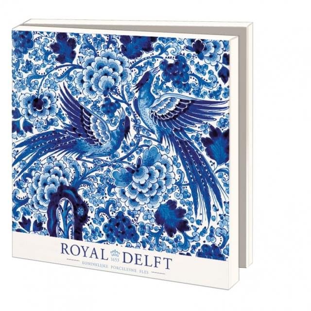 Bekking & Blitz Kaartenmapje met env, vierkant: Royal Delft, Koninklijke Porceleyne Fles