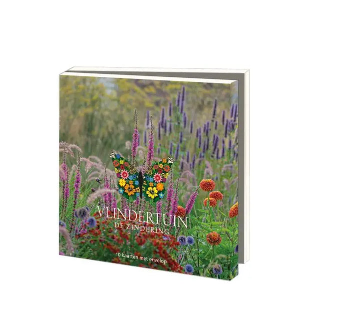 Bekking & Blitz Kaartenmapje met env, vierkant: Vlindertuin, De Zindering