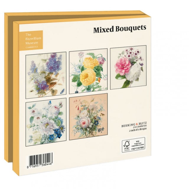 Bekking & Blitz Kaartenmapje Mixed Bouquets, The Fitzwilliam Museum 10 Stuks met Enveloppen