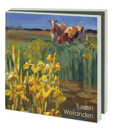 Bekking & Blitz Kaartenmapje Tussen weilanden, Hans Versfelt 10 Stuks met Enveloppen