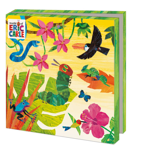Bekking & Blitz Kaartenmapje Vierkant: The very hungry caterpillar, Eric Carle