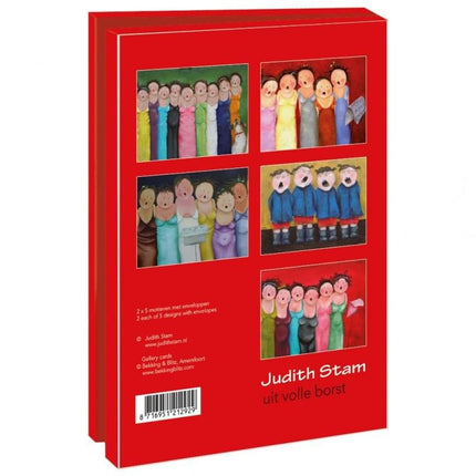 Bekking & Blitz Kaartenmapje Volle Borst, Judith Stam 10 Stuks met Enveloppen