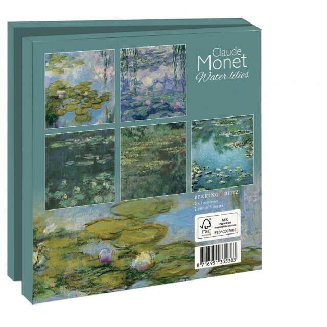 Bekking & Blitz Kaartenmapje Water Lilies – Claude Monet 10 Stuks met Enveloppen