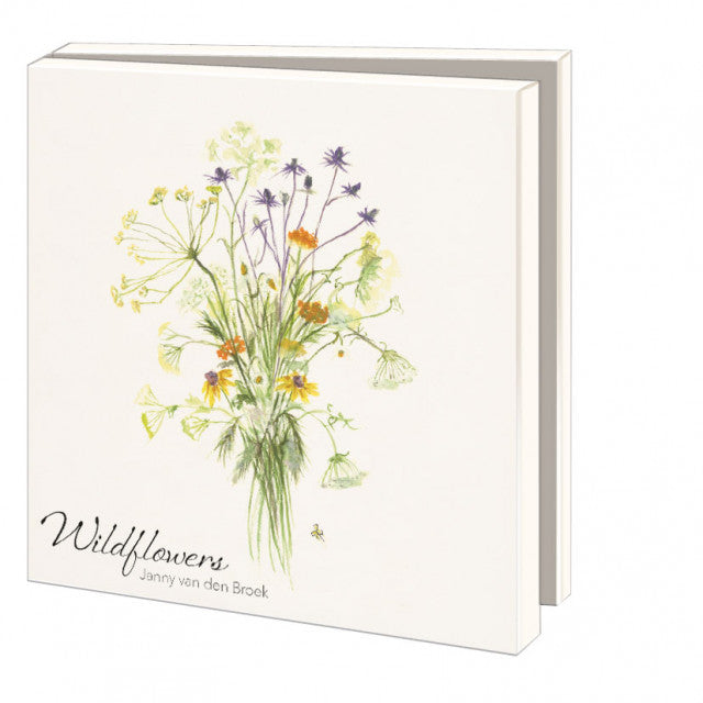 Bekking & Blitz Kaartenmapje Wildflower, Janny van den Broek 10 Stuks