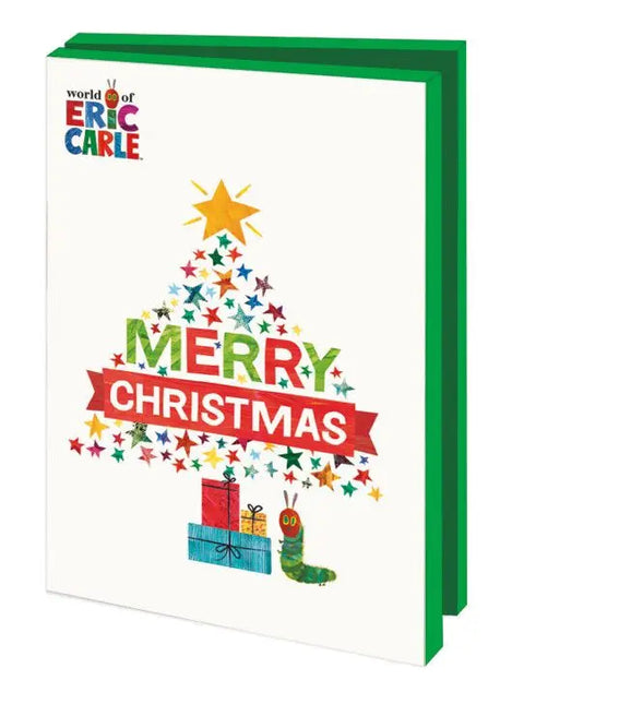 Bekking & Blitz Kerstkaartenmapje 10 stuks met enveloppen – The very hungry caterpillar, Eric Carle