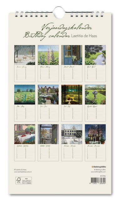 Bekking & Blitz Laetitia de Haas Verjaardagskalender