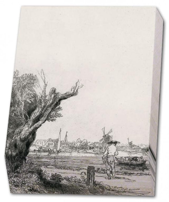 Bekking & Blitz Memo blocnote: De Omval, Rembrandt van Rijn, Museum Het Rembrandthuis