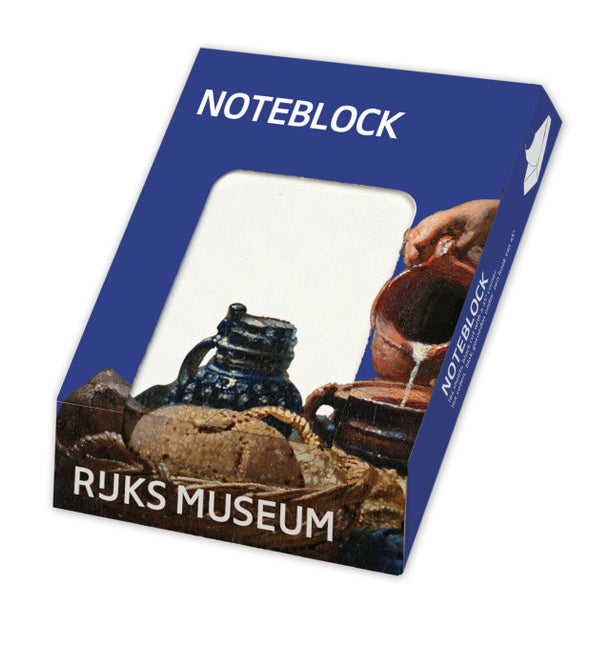 Bekking & Blitz Memo blocnote: Het melkmeisje, Johannes Vermeer, Rijksmuseum Amsterdam