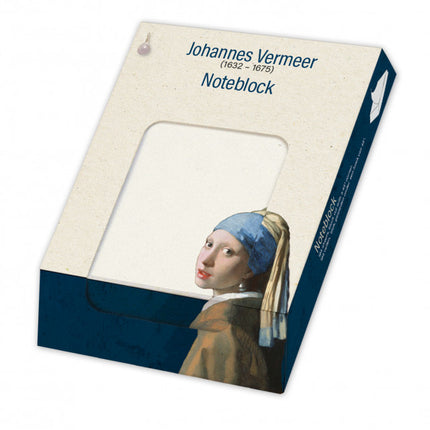 Bekking & Blitz Memo blocnote: Meisje met de parel, Vermeer, Mauritshuis