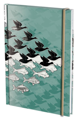 Bekking & Blitz Notitieboek A5, harde kaft: Lucht en Water, M.C. Escher