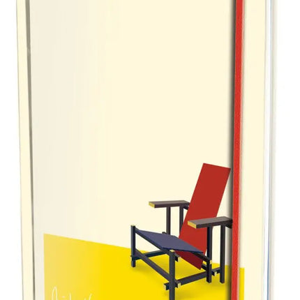 Bekking & Blitz Notitieboek A5, harde kaft: Rood blauwe stoel, Gerrit Rietveld, Rietveld Schröderhuis