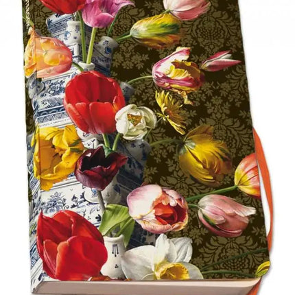 Bekking & Blitz Notitieboek A6, zachte kaft: Bloemstilleven met Tulpenvaas, Roman Reisinger